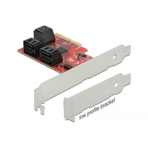 DeLOCK 6 Port SATA PCIe Express x4 card - Low Profile controller