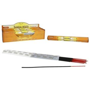 Wierook sticks in huisgeur Sandelhout - 20x sticks van 22 cm - Ontspannend - 24 grams