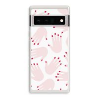 Hands pink: Google Pixel 6 Pro Transparant Hoesje