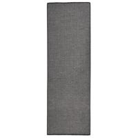 VidaXL Buitenkleed platgeweven 80x250 cm grijs