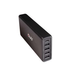 Club 3D USB Type A and C Power Charger, 5 ports up to 111W oplader