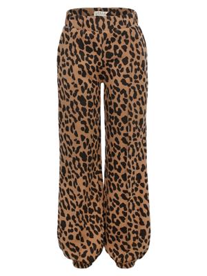 LOOXS Little winter broek meisjes - bruin - luipaard