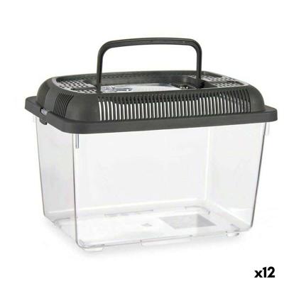 Vissenkom Mascow Antraciet Plastic 3 L 17 x 16 x 24 cm Met handvat Medium (12 Stuks)