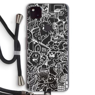 Vexx City #2: Pixel 4a 5G Transparant Hoesje met koord