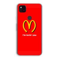 I'm lovin' you: Google Pixel 4a 5G Transparant Hoesje