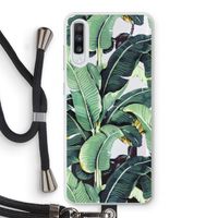 Bananenbladeren: Samsung Galaxy A70 Transparant Hoesje met koord Bananenbladeren: Samsung Galaxy A70 Transparant Hoesje met koord