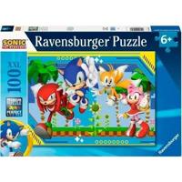 Ravensburger-puzzel 100 stukjes XXl - Knuckles, Sonic, Tails en Amy/Sonic-4005555011347-vanaf 6 jaar