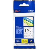 12mm Tape zwart op mat transparant TZE-M31 Printlint