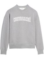 AMI Paris sweat Cœur Sacré en coton - Gris - thumbnail