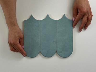 Wandtegel Alure Aqua visschub 8x21,5