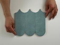 Wandtegel Alure Aqua visschub 8x21,5