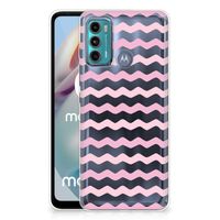 Motorola Moto G60 TPU bumper Waves Roze