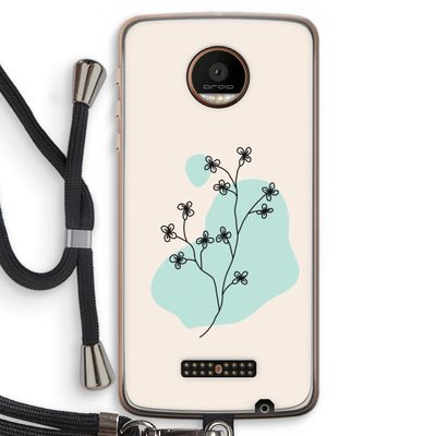 Love your petals: Motorola Moto Z Force Transparant Hoesje met koord