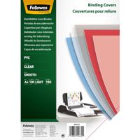 Fellowes omslagen, ft A4, PVC, 180 micron, pak van 100 stuks, transparant