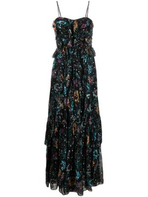 Ulla Johnson Colette maxi-jurk met bloemenprint - Zwart