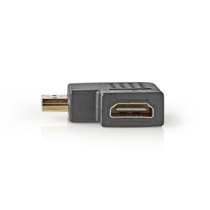 Nedis HDMI-Adapter | HDMI | HDMI Female | Rechts Gehoekt | Zwart | 1 stuks - CVGP34904BK CVGP34904BK