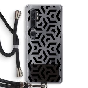Crazy pattern: Xiaomi Mi Note 10 Pro Transparant Hoesje met koord
