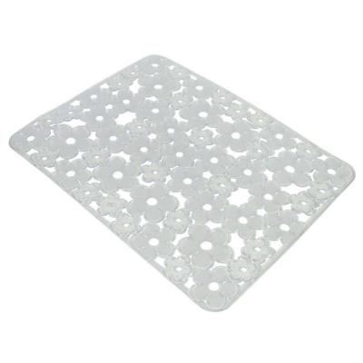 Afdruiprek voor Keukengootsteen Metaltex Rechthoekig PVC Doorschijnend (30 x 40 cm)