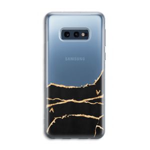 Gouden marmer: Samsung Galaxy S10e Transparant Hoesje