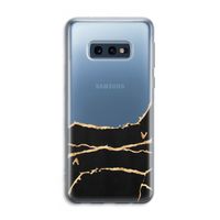 Gouden marmer: Samsung Galaxy S10e Transparant Hoesje