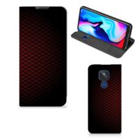 Motorola Moto G9 Play | Hoesje met Magneet | Geruit Rood