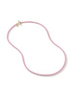 David Yurman collier en or jaune 14ct et acier inoxydable - Rose