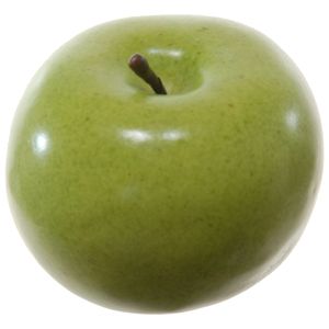 Kunstfruit decofruit - appel/appels - ongeveer 6 cm - groen   -