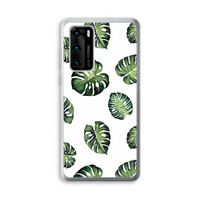 Tropische bladeren: Huawei P40 Transparant Hoesje