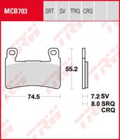 TRW Remblokken, en remschoenen voor de moto, MCB703TRQ Sinter track