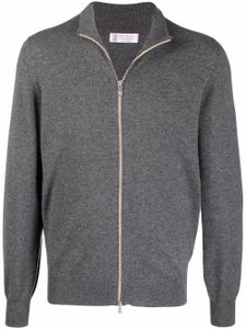 Brunello Cucinelli cardigan zippé en cachemire - Gris