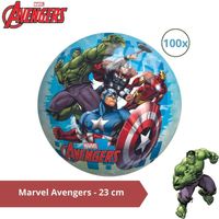 Bal - Voordeelverpakking - Marvel Avengers - 23 cm - 100 stuks - thumbnail