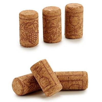 Wijnfles kurken - 9x st - 3.8 x 2 cm - kurk - hobby knutsel materiaal - flessen stopper