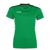 Hummel 160004 Valencia T-shirt Ladies - Green-Black - XS