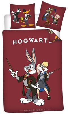 Looney Toones Dekbedovertrek Hogwarts 140 x 200 cm