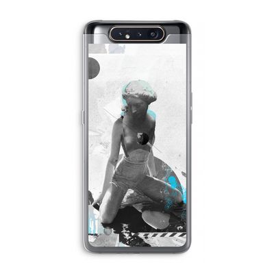 I will not feel a thing: Samsung Galaxy A80 Transparant Hoesje