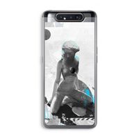 I will not feel a thing: Samsung Galaxy A80 Transparant Hoesje