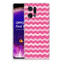 OPPO Find X5 | TPU bumper | Waves Pink