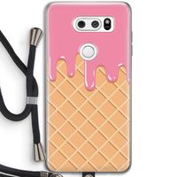 Ice cream: LG V30 Transparant Hoesje met koord