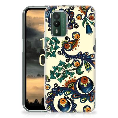 Siliconen Hoesje Nokia XR21 Barok Flower Siliconen Hoesje Nokia XR21 Barok Flower