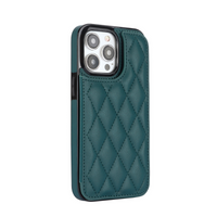 iPhone SE 2020 hoesje - Backcover - Pasjeshouder - Kunstleer - Groen - thumbnail