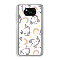 Rainbow Unicorn: Xiaomi Poco X3 NFC Transparant Hoesje