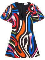 PUCCI robe courte à imprimé abstrait - Noir