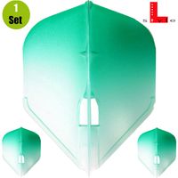 L-Style Flights L3 Two Tone Clear - Groen