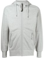 C.P. Company hoodie zippé à détail de verres - Gris