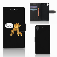 HTC Desire 628 Leuk Hoesje Giraffe - thumbnail