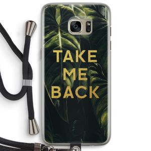 Take me back: Samsung Galaxy S7 Edge Transparant Hoesje met koord
