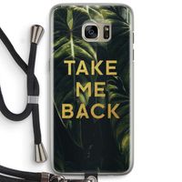 Take me back: Samsung Galaxy S7 Edge Transparant Hoesje met koord