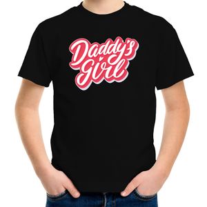 Daddys girl vaderdag cadeau t-shirt zwart voor meisjes