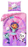Gabby's Dollhouse dekbedovertrek Party Cast - 140 x 200 cm - Polyester