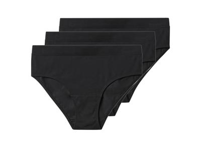 esmara Set van 3 dames onderbroeken (Zwart, L (44/46))